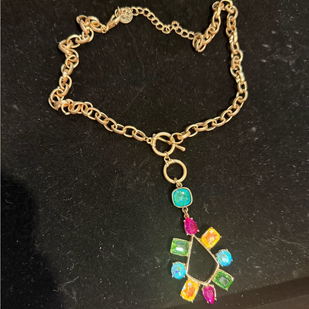 Pink panache Gemstone Pendant Necklace